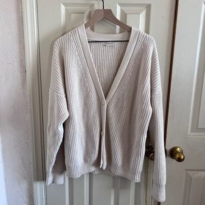 Tradlands birch cardigan, size L.
